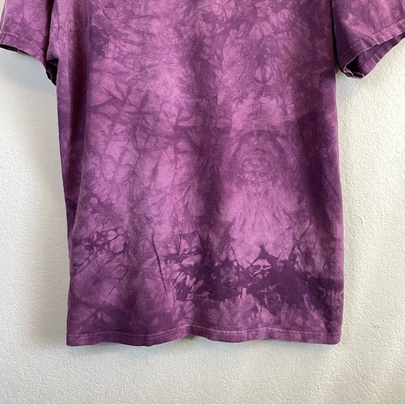 The Mountain Shirt Purple Tie Dye Cat Tee Nature Graphic Shirt 2013 Unisex Large - Picture 7 of 9